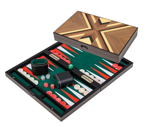 Backgammon Psara medium med inderside af filt.