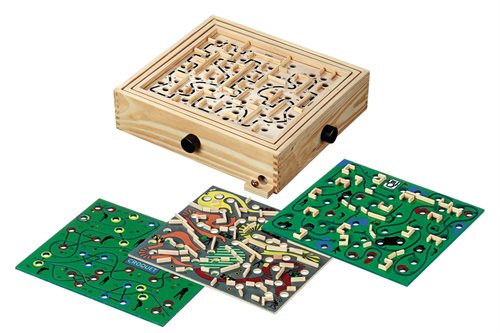 Labyrint klassisk med 4 spillevarianter