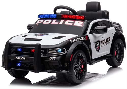 Se Dodge Charger SRT Hellcar Redeye Police 12V med gummihjul hos Netcentret.dk