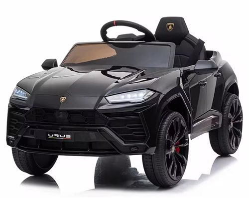 Lamborghini Urus SUV, 12V med gummihjul og lædersæde