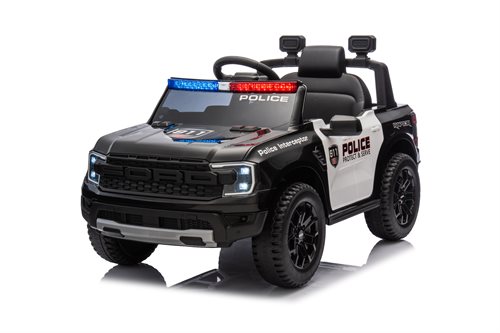 Ford Ranger Wildtrack 707 Police 12V med gummihjul 