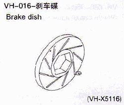 Se VH-016 Brake dish 1pcs hos Netcentret.dk